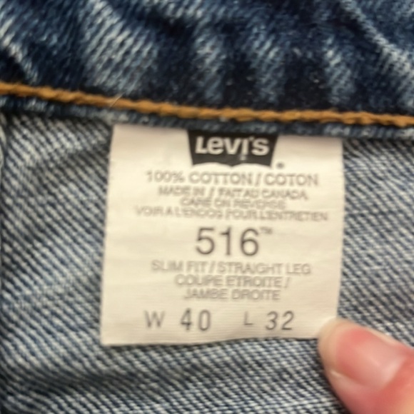 Levi’s Jeans 516 Men’s Size 40 *jeans are hemmed at the bottom - Picture 3 of 8